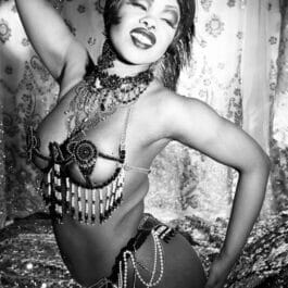 Vintage Burlesque Dancer in London