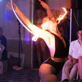 Firebreathing Performer at a Show in Brighton