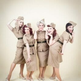 Cabaret dancers in London