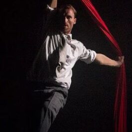 male aerial silks act performing in London