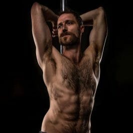 sexy male pole dancer London