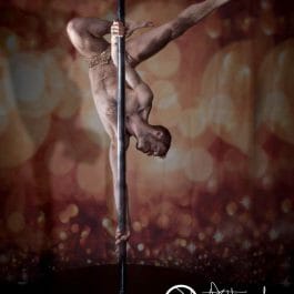 male pole dancer Brighton