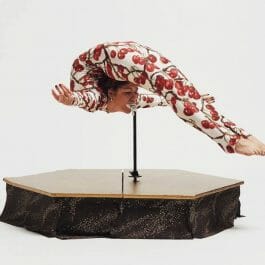 contortionist performs at a circus theme party