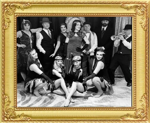 Vintage performer Gatsby style show cast for unique corporate entertainment in London and Brighton.