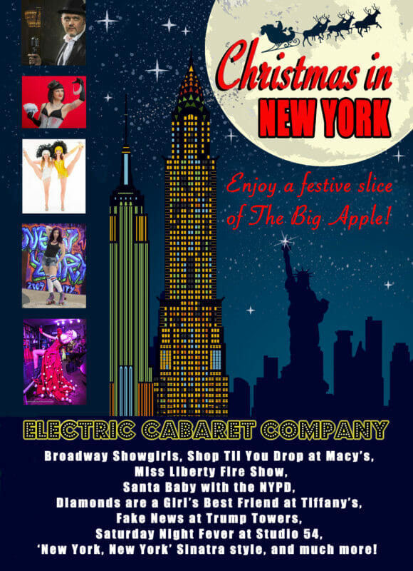 Christmas Shows for hire in London and Brighton. Christmas in New York with cabaret dancers