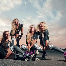 rollerskating girl troupe for hire