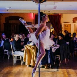 ballerina acrobat pole performer in brighton