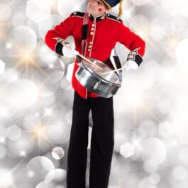 christmas toy soldier stiltwalker performer for hire London