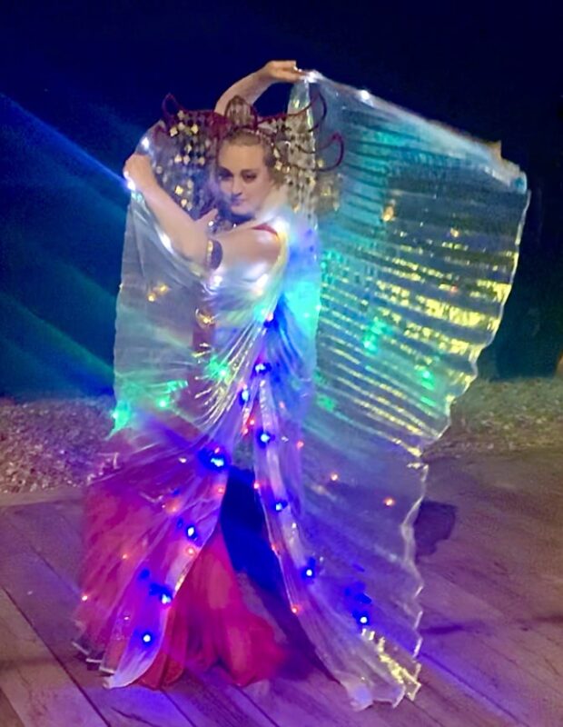 cabaret dancer entertainment for summer party at entertainment agency Brighton