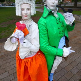 Bridgerton Living statue entertainment for hire London and Brighton entertainment agency